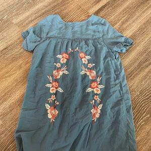 Floral Embroidered Dress- Size M